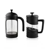 Travel plastic french press coffee maker with coffee plunger
