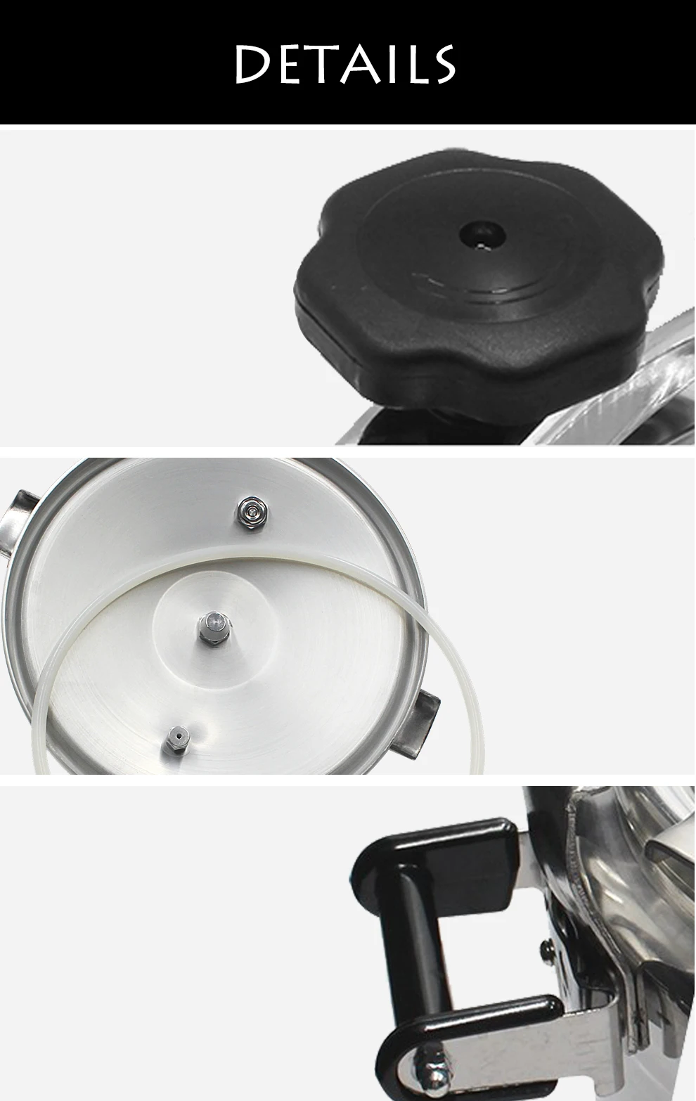 18l Polished Aluminium Large Commercial Restaurant Cookware Pressure