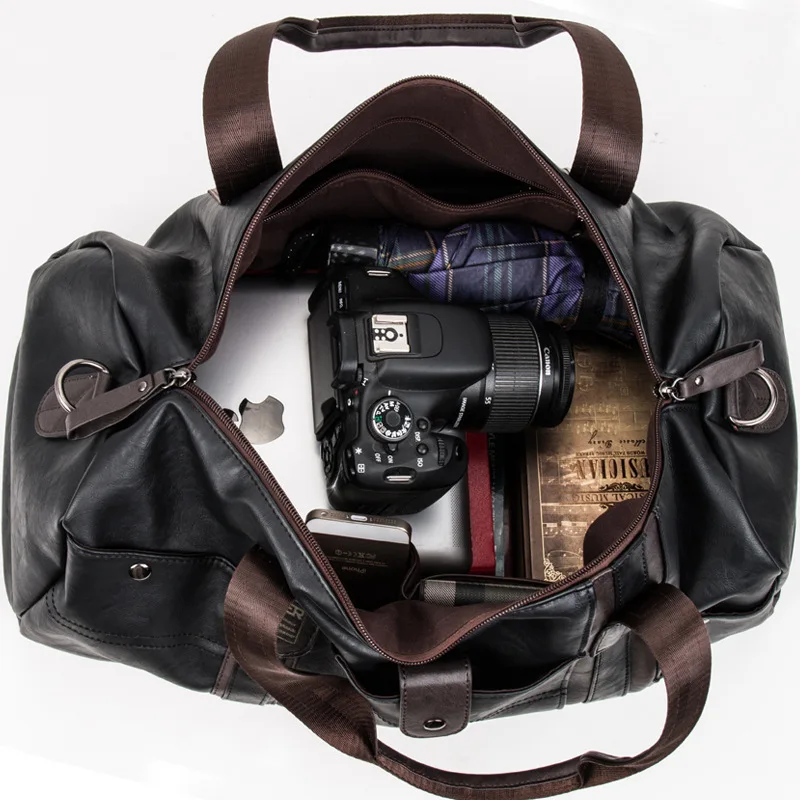 leather travel kit bag