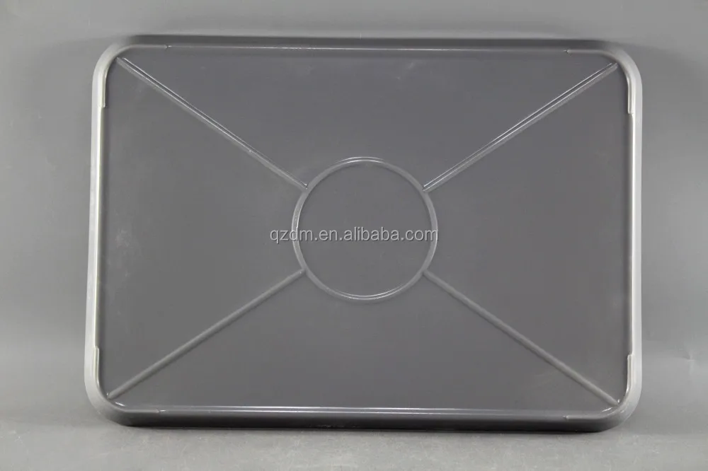 White And Grey Melamine Rectangle Trays