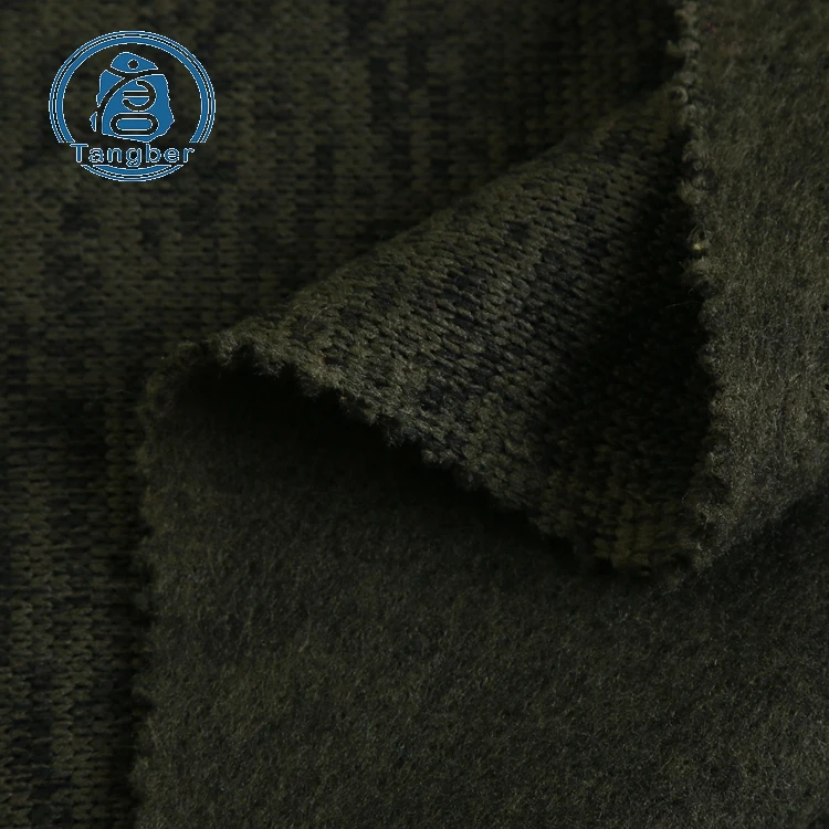 high quality hacci cleansing facial brushed back fleece for sweater cloth