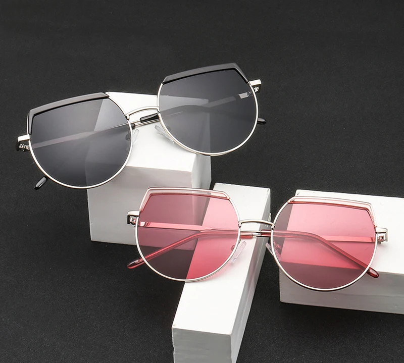 Fashion Brand Designer Sunglasses Trendy Men Eyeglasses Custom Women Oversized Sunglasses