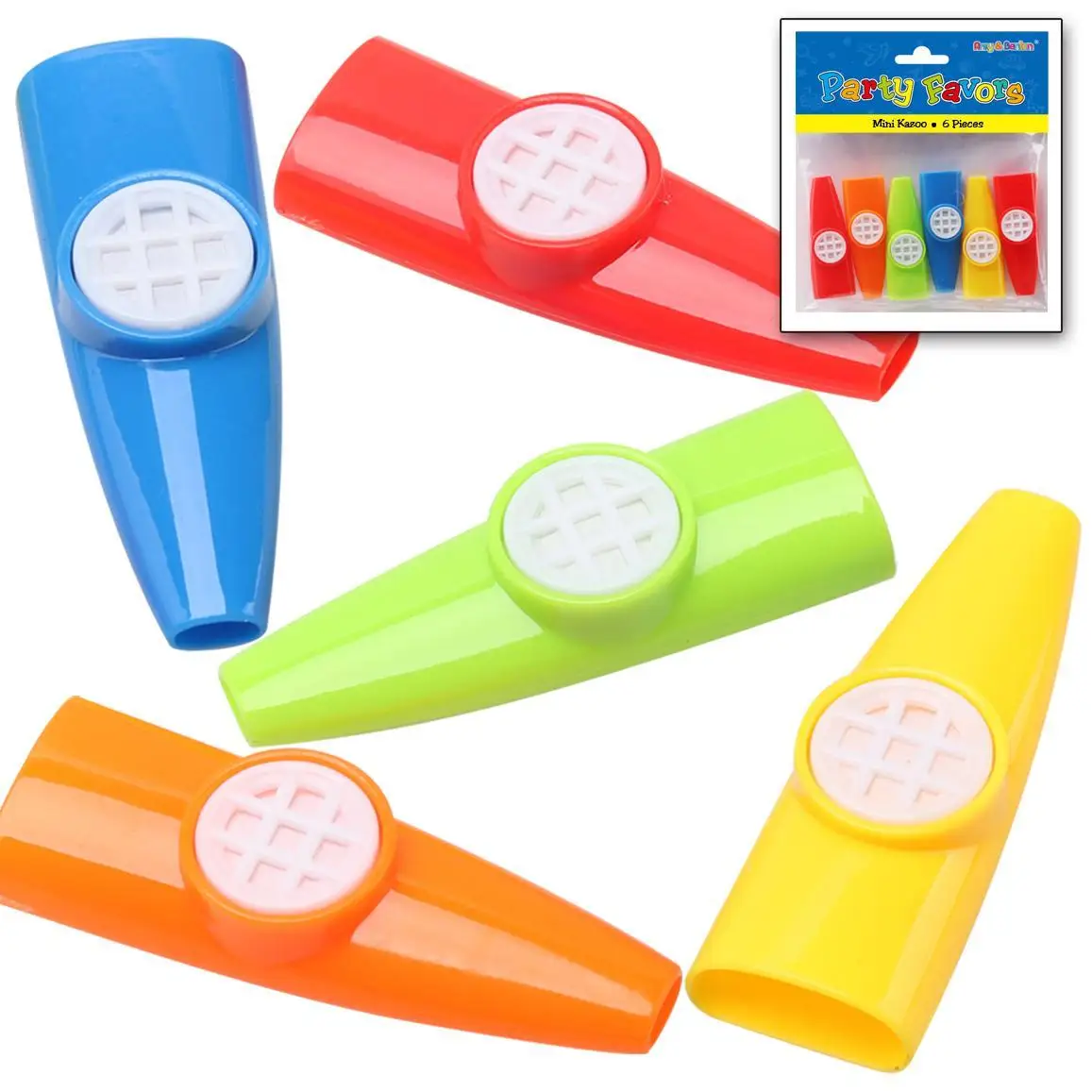 Plastic Kazoo Musical Instrument - Mini Portable Mouth Humming Kazoo For Guitar Partner (Red)