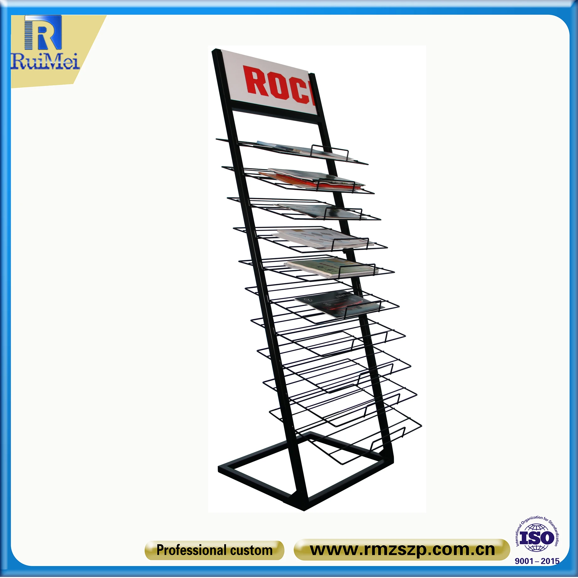 Paper Display Rack Floor Scrapbooking Paper Storage A3 A4 Metal Storage