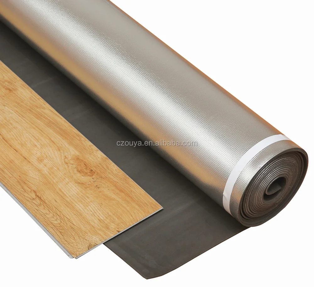 13mm Eva Foam Pad With Silver Film With Adhesive Tape Heat Insulation Acoustic Underlay For