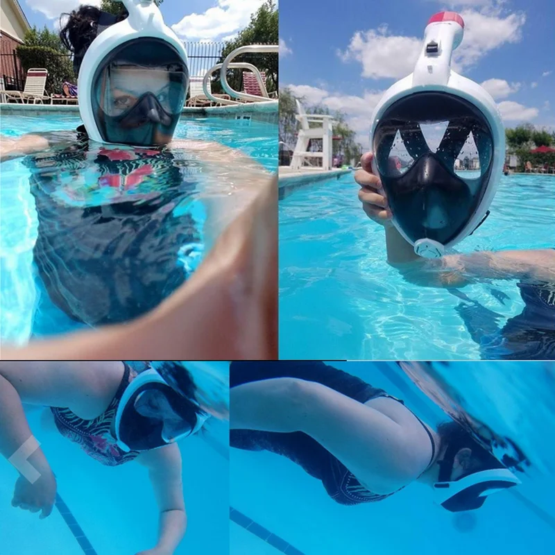 Full Face Scuba Diving Mask Airfresh Breathing System Co2 Reducing