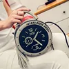 2018 fashion new style personalized clock women bag mini young girls crossbody bag shoulder round bag