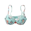 2019 new floral lace green flower pattern comfort bra