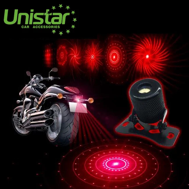 Fashion Style Car Truck Motorcycle Six Figures 6 in 1 Anti Collision Red Logo Laser Fog Car Rear LED Light with Wholesale Price