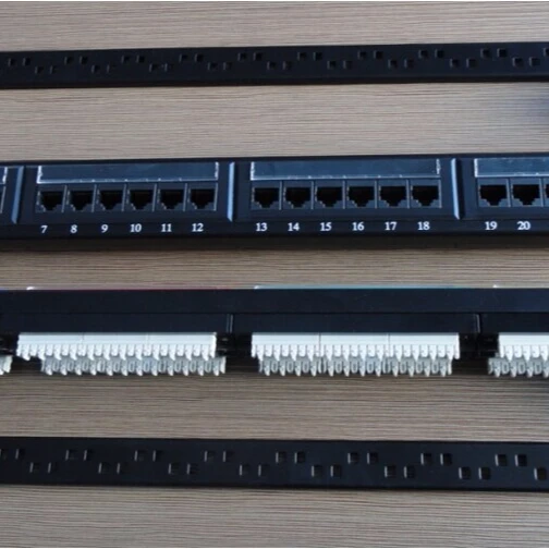 24 port cat5e patch panel wall mount