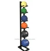 Retail Store Black Light weight tube sports storage racks Powder coating for basket ball