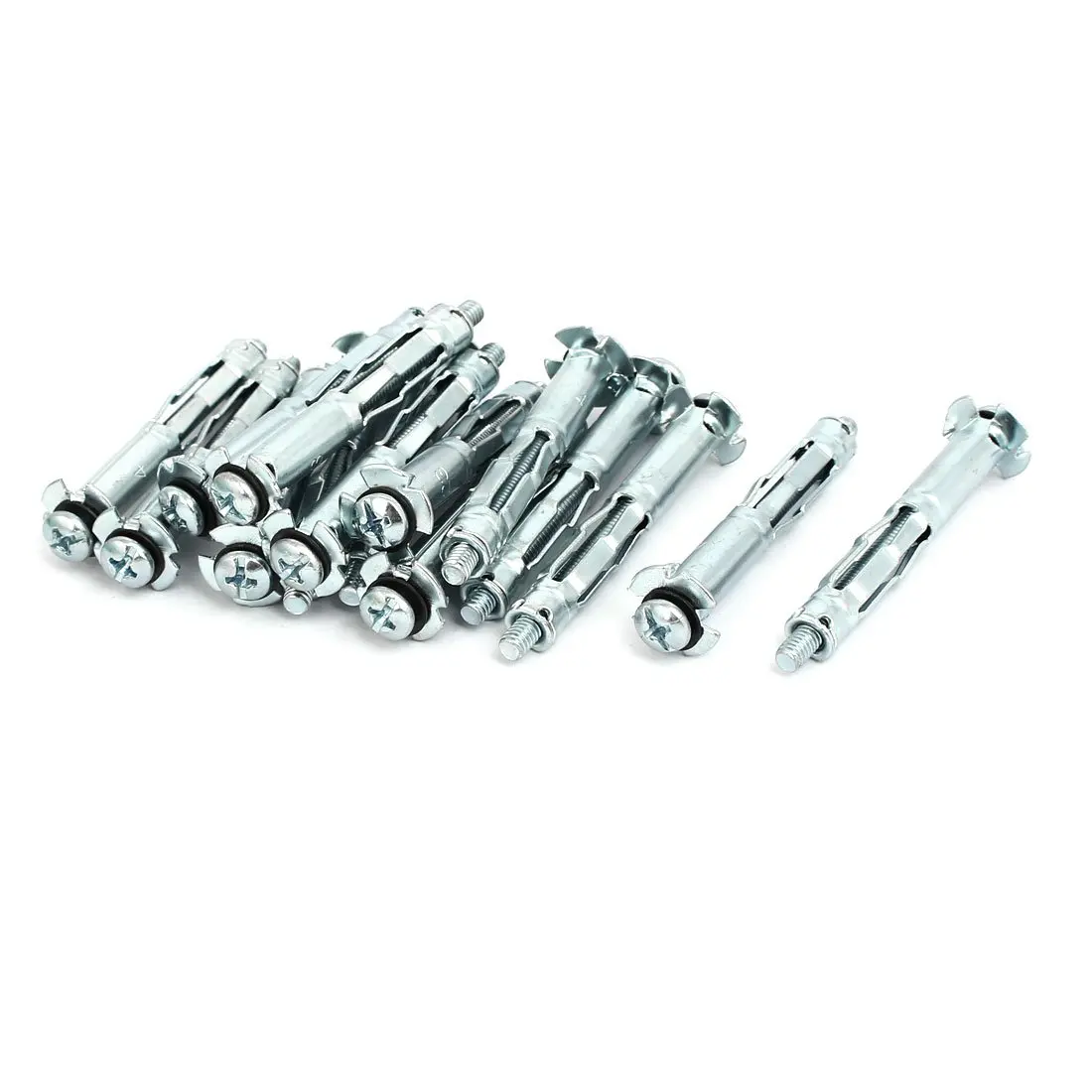 Brass expansion plugs thread sleeve anchors bolts M6 x 24mm 6Pk