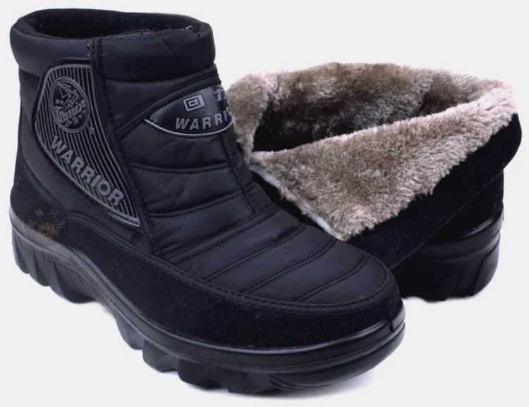 Warrior snow boots men lady warm cotton shoes waterproof