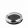 Plastic cosmetic packaging black empty compact powder case