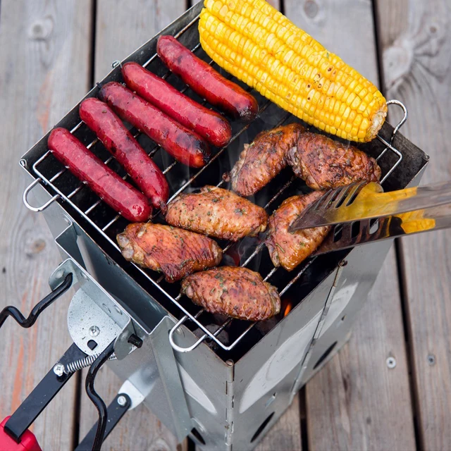 Foldable Charcoal Chimney Fire Starter For Camping Grill Buy Charcoal