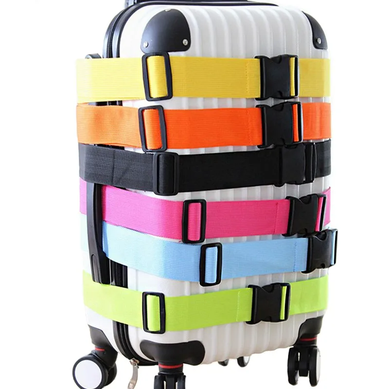 Heavy Duty Luggage Strap With Handle And Buckle Lock For Traveling