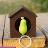 Novelty love nest birds keychain whistle key holder