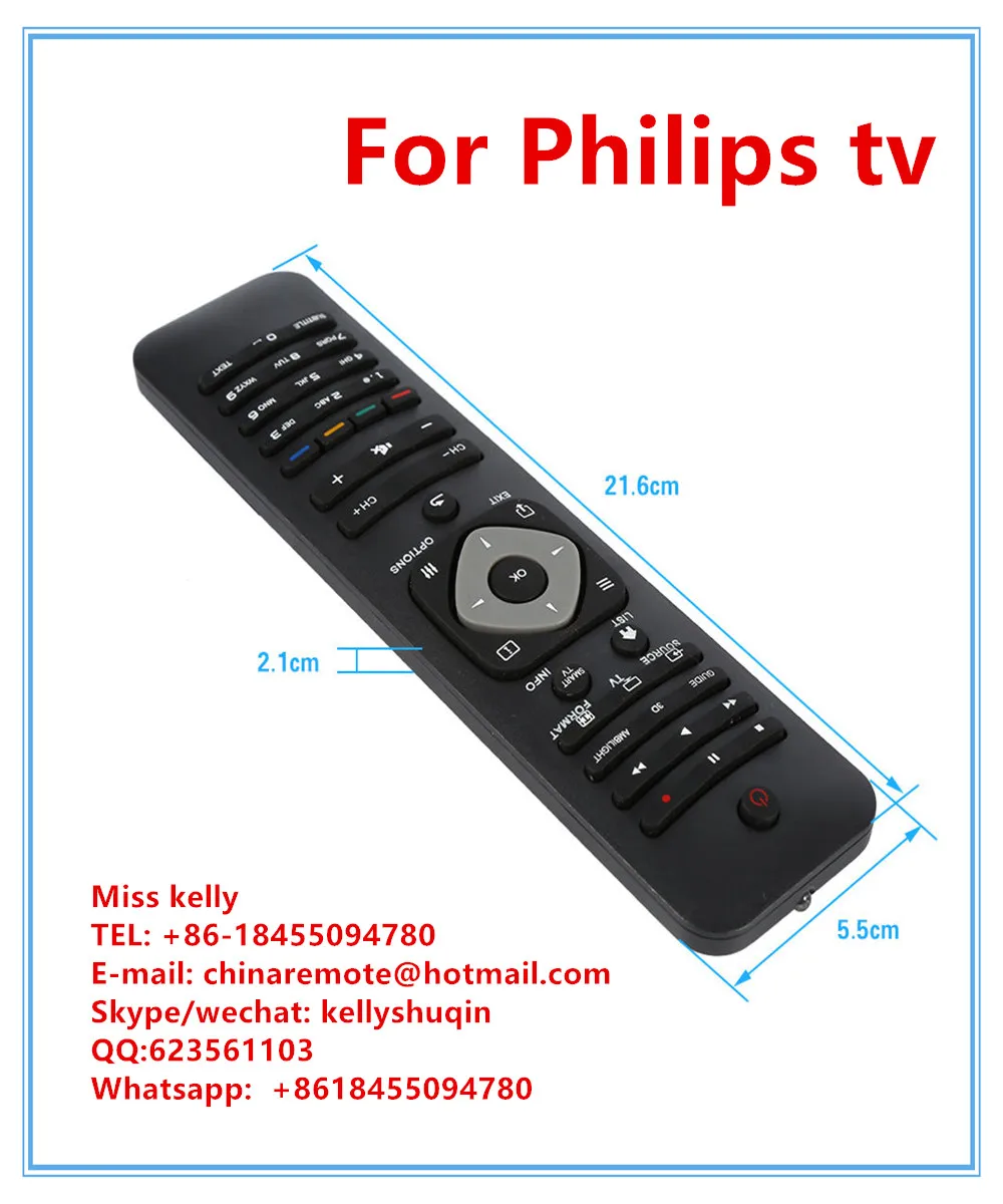SMART Telecomando Universale Ricambio per Philips 3D LCD HDTV LED TV 