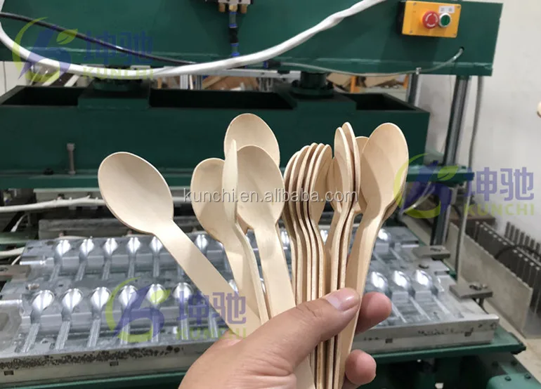 Professional Disposal Wooden Spoon Making / Pressing Machine With