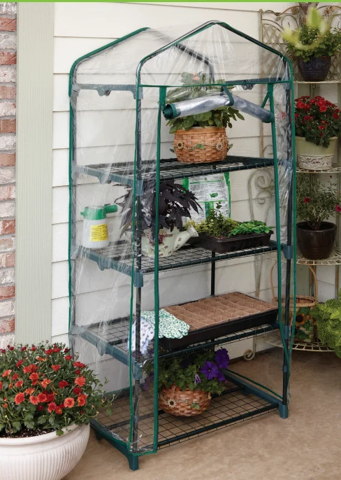 4-tier Mini Garden Gewächshaus Indoor Outdoor Pflanze Blume Garten