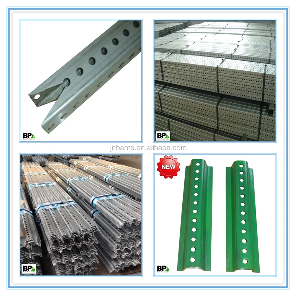 Square Sign Posts - Professional Pavement Products Galvanized Steel Square Marker Sign Post