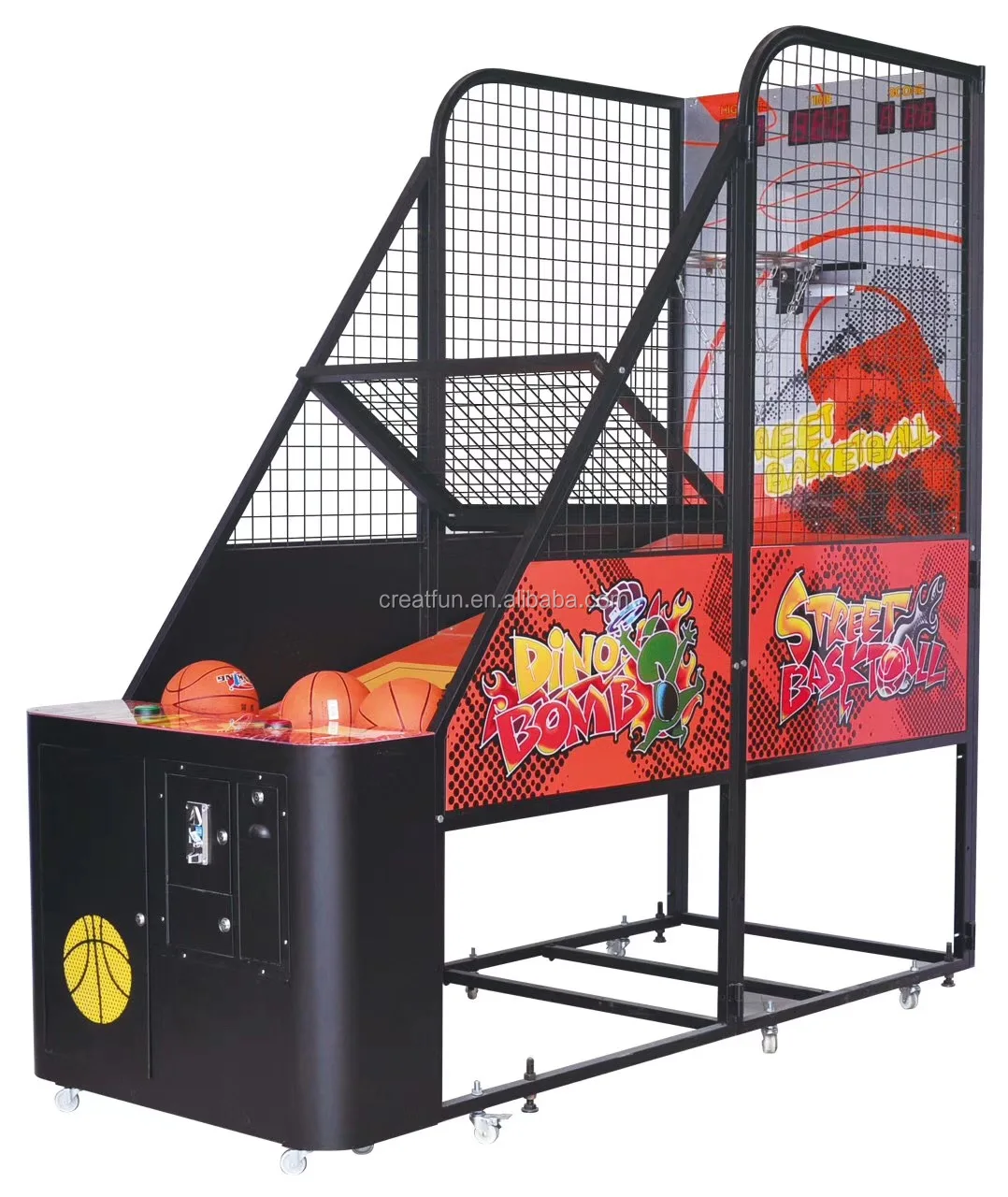 Basketball Exercise Game Coin Operated Electronic Arcade Basketball 