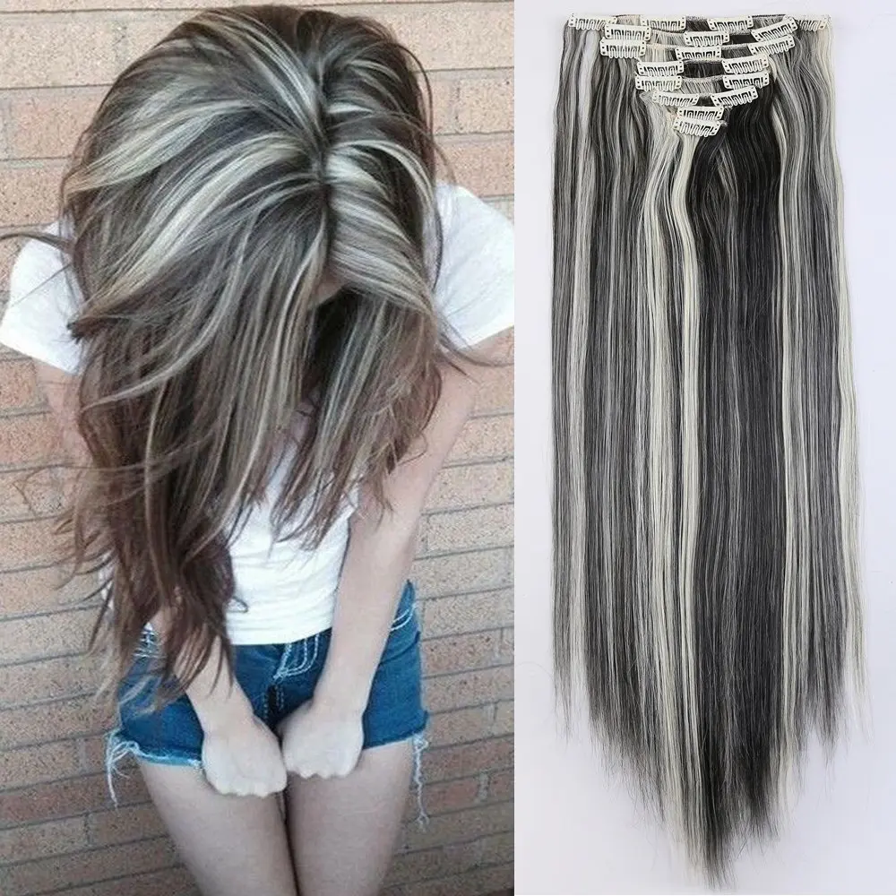 Buy Cheap Ombre Two Tone Dark Brown Amp Bleach Blonde Synthetic