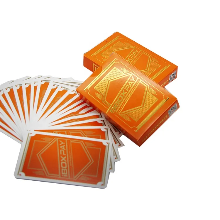 printed matte laminated playing card real gold poker cards