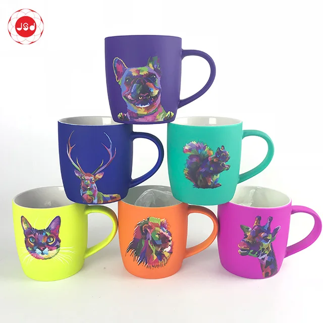 Creative Design Spray Glaze Animal Low Temperature Coffee Mug lion Mug