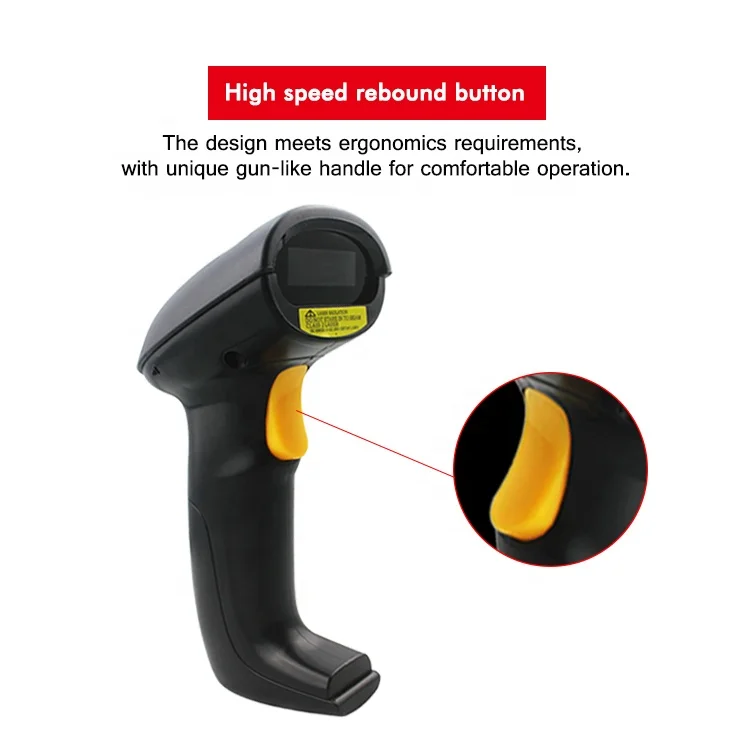 High Sensitive USB Mobile Mini Handheld 1D Laser Scanner HS-6100