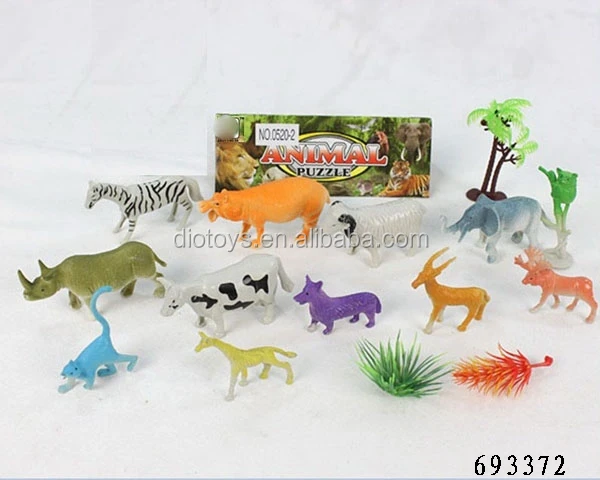 tiny rubber animal toys