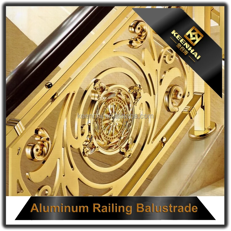 Interior bronce antiguo decorativo barandilla diseño latón pasamanos de