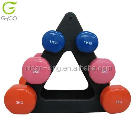 vinyl dumbbell set