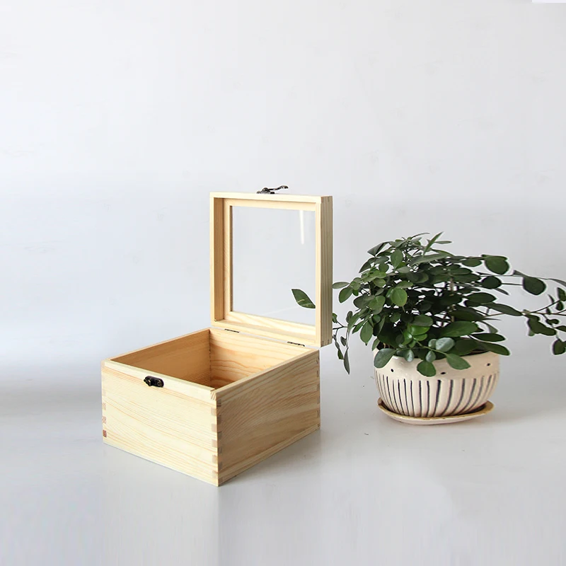 Decorative Square Wooden Boxes For Flowers Gifts Solid Wood Flower Box - Buy Flower Box,Wooden