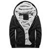 Custom High Quality Zipper Plain Black Thick Mens Sweatshirts Hoodies For Sale