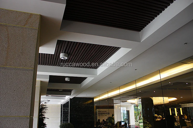 Foshan Ruccawood Wpc Indoor Decorative Suspended Roof Ceiling Panel Pop False Ceiling Design 40 55mm China Building Materials Buy Decorative Ceiling