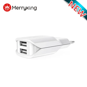 OEM 2 USB Charger 5V 2.4A EU Plug wall charger for Smart Cell phone