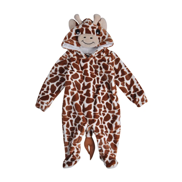 2017 Spring Animal Cos Fleece Baby Bodysuit Giraffe Wholesale Children