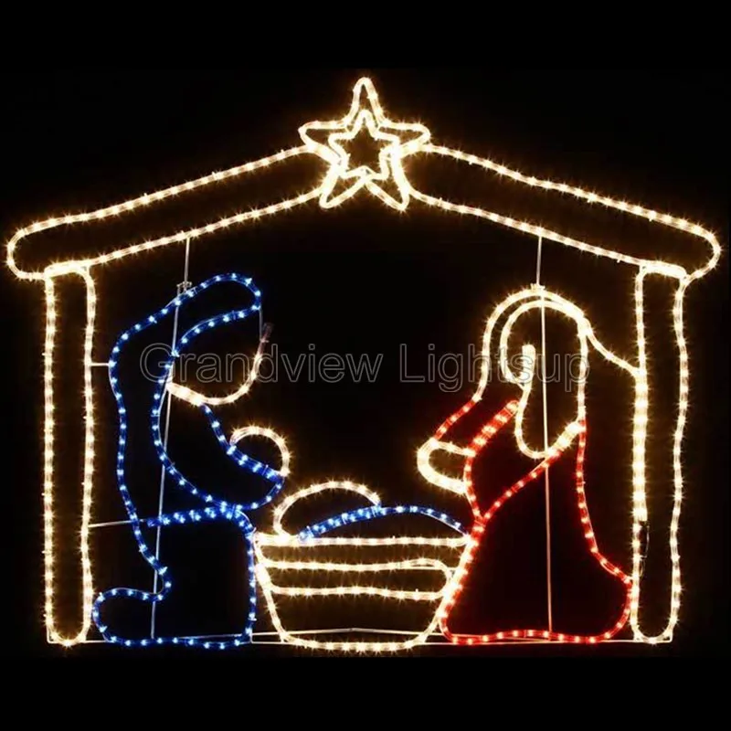 124cm wide motif rope lights nativity easter decoration 124cm wide motif rope lights nativity easter decoration