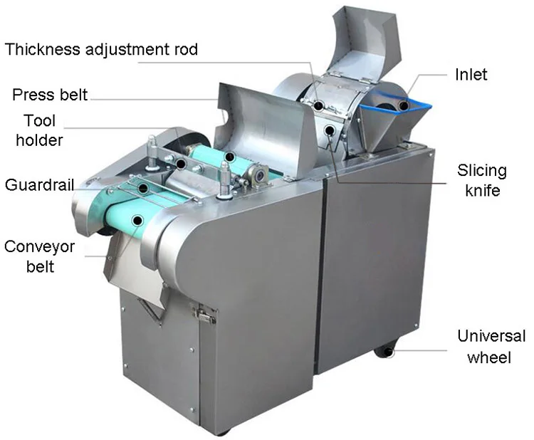 vegetable cutting machine industrial