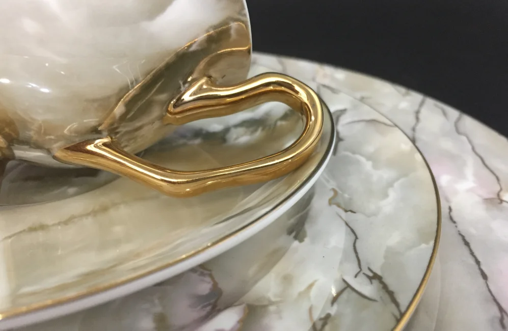 marble ceramic dishes for restaurant