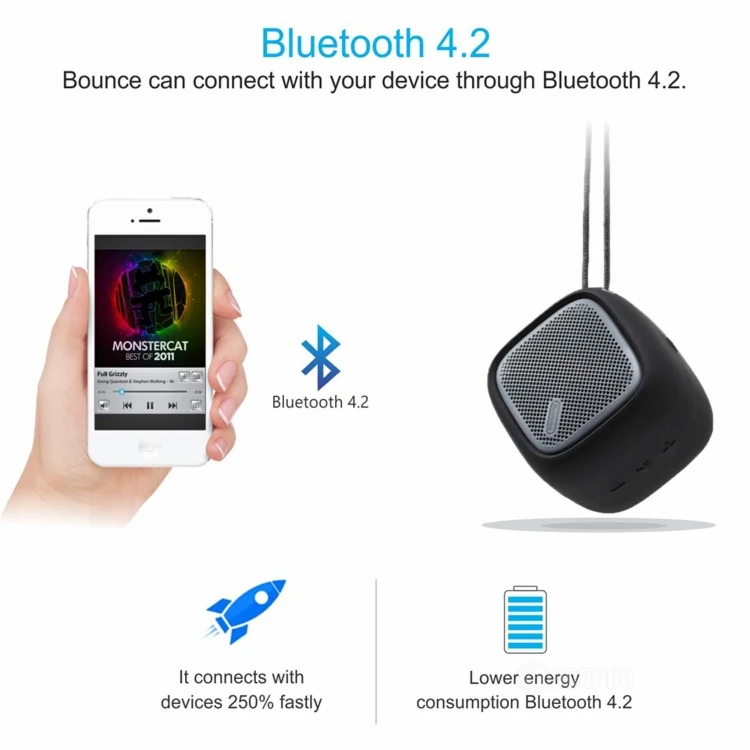 Wireless Colorful Silicon Cover Case Waterproof Bluetooth Speaker - ANKUX.COM