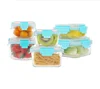 Newest Design Amazon Rectangular Food Glass Container Set With Removable Lid Microwave Oven Safe