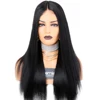 Brazilian Human Hair Natural Hair Silky Straight Hand tied 13X6 Swiss Lace Lace Front Wig