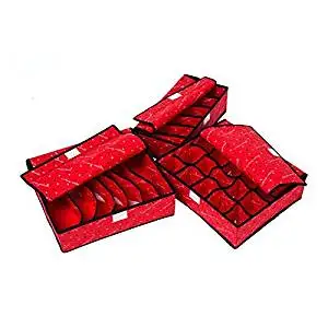 Buy Viemode Collapsible Storage Boxes Bra Underwear Closet