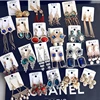 Hot Sale 2019 Women Silver Gold Jewelry CZ Stud Earrings