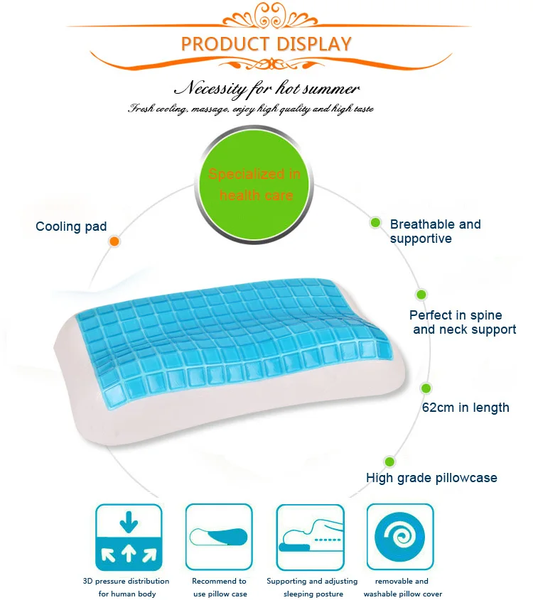 Memory Foam Gel Filled Pillows Buy Gel Filled Pillows,Gel Pillow