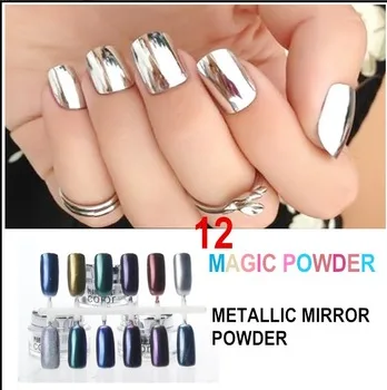 Metallic Nail Varnish Powder To Bend Light Metallic Nail Varnish Powder