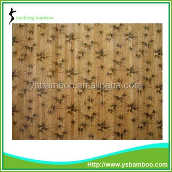 carved design bamboo wall panel