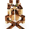 60pcs Marble building blocks wood DIY construct block ASTM EN71 test accept OEM